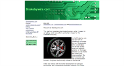 Desktop Screenshot of brakebywire.com